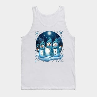 Christmas Snowmen Tank Top